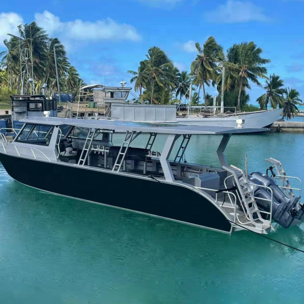 Lifestyle 11m/36ft Aluminum Fishing Vessel Sport Yacht with Outboard Engine for Fishing Boating